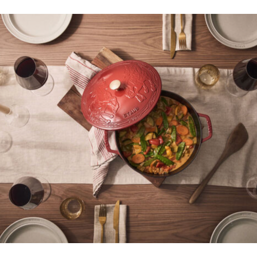 Staub French Oven Round Year of the Horse Cherry Red 5 QT Staub