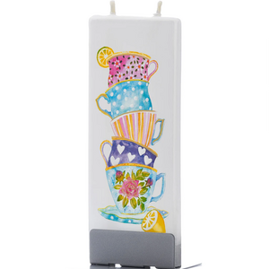 Flatyz Flat Candle Rainbow Tea Cups
