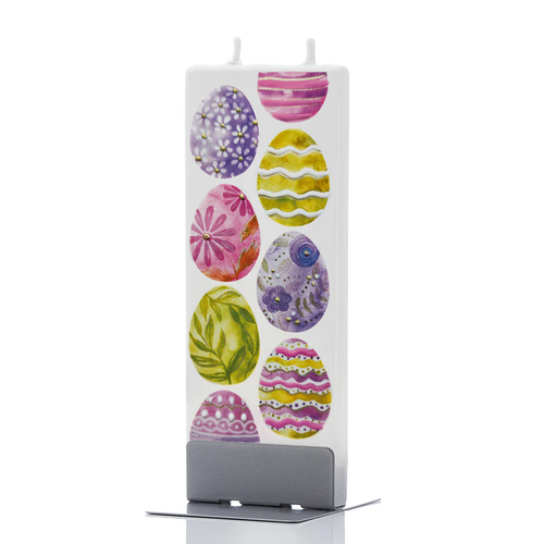 Flatyz Flat Candle Decorated Easter Eggs