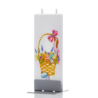 Flat Candle Easter Basket
