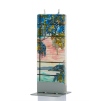 Flat Candle View of Oyster Bay By Louis Comfort Tiffany