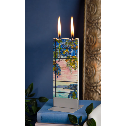 Flatyz Flat Candle View of Oyster Bay By Louis Comfort Tiffany