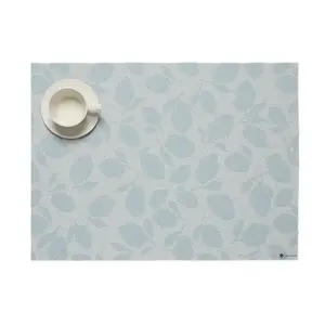 Chilewich Placemat Lemon Leaves Robin's Egg