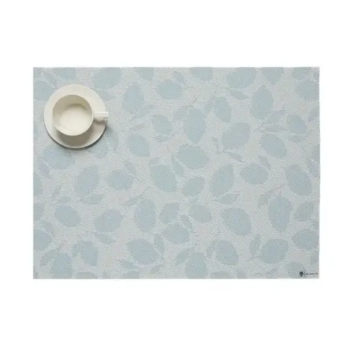 Chilewich Placemat Lemon Leaves Robin's Egg Chilewich Placemat Lemon Leaves Robin's Egg