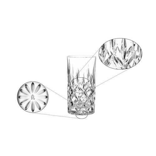 Nachtmann Noblesse Vase and Hurricane 23cm