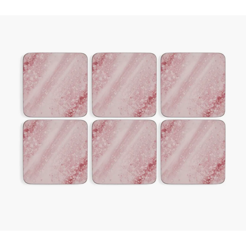 Pimpernel Coasters Minerals Rose Quartz Set of 6