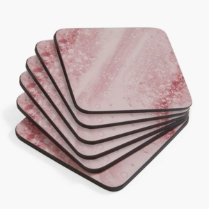 Pimpernel Coasters Minerals Rose Quartz Set of 6