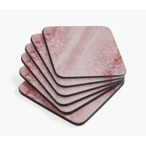 Pimpernel Coasters Minerals Rose Quartz Set of 6