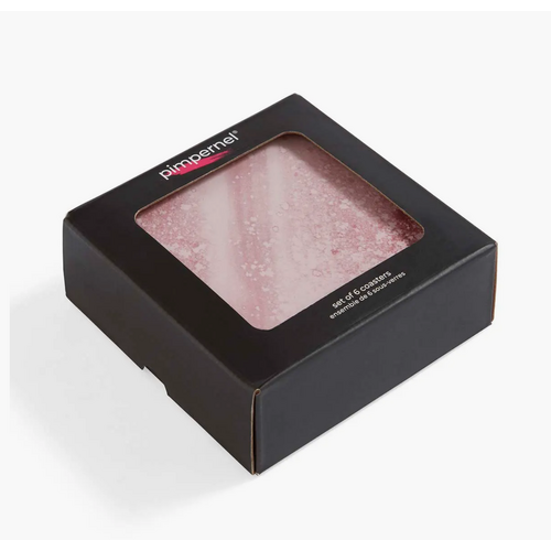 Pimpernel Coasters Minerals Rose Quartz Set of 6