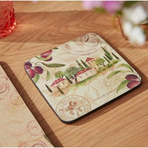 Pimpernel Coasters Olive Orchard Set of 6