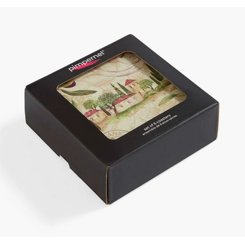 Pimpernel Coasters Olive Orchard Set of 6