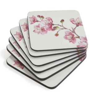 Pimpernel Coasters Pink Blossom Set of 6