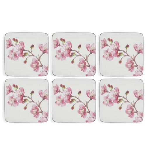 Pimpernel Coasters Pink Blossom Set of 6
