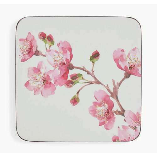 Pimpernel Coasters Pink Blossom Set of 6