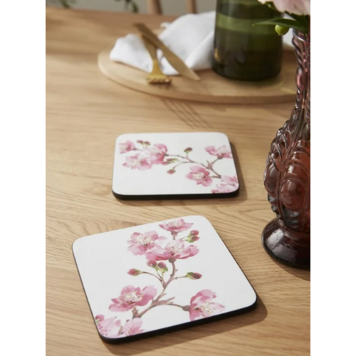Pimpernel Coasters Pink Blossom Set of 6