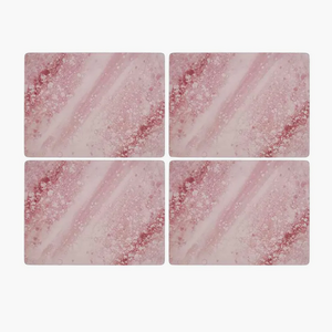 Pimpernel Placemats Minerals Rose Quartz Set of 4