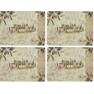 Pimpernel Placemats Olive Orchard Set of 4
