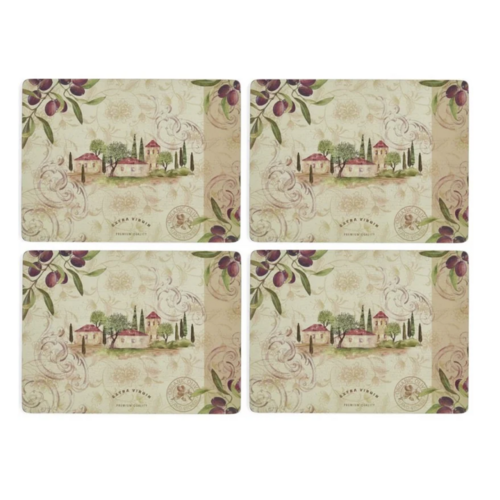 Pimpernel Placemats Olive Orchard Set of 4