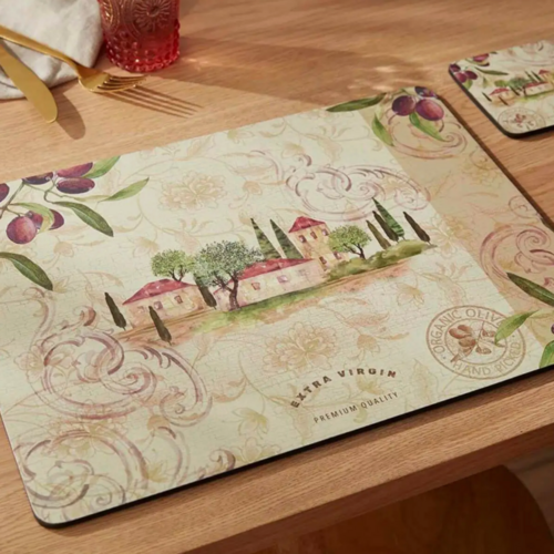 Pimpernel Placemats Olive Orchard Set of 4