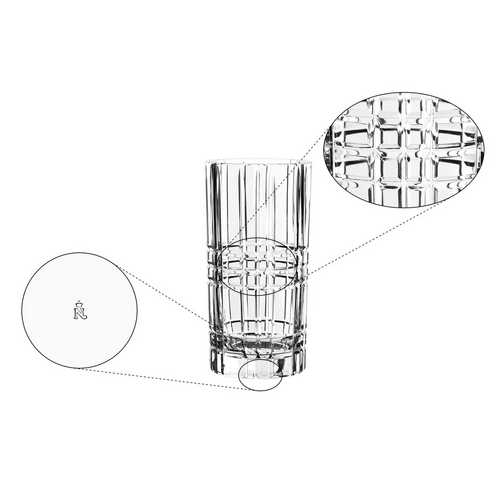 Nachtmann Square Vase and Hurricane 23cm
