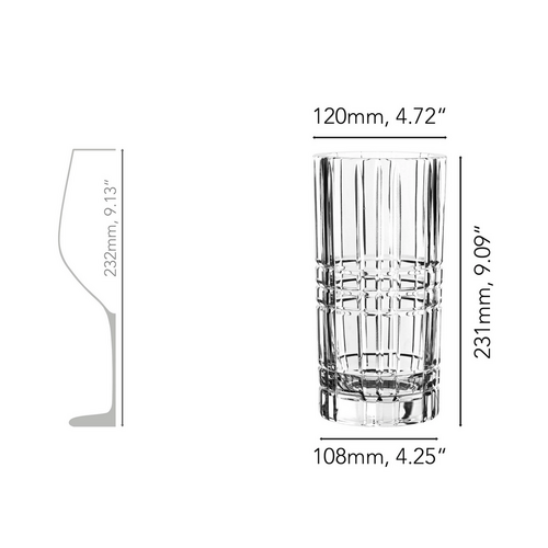 Nachtmann Square Vase and Hurricane 23cm