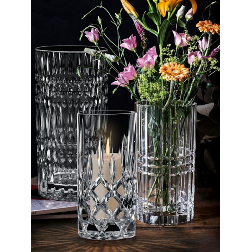 Nachtmann Square Vase and Hurricane 23cm