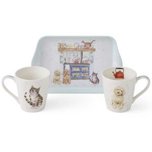Wrendale Wrendale Mugs and Tray Set Country Kitchen