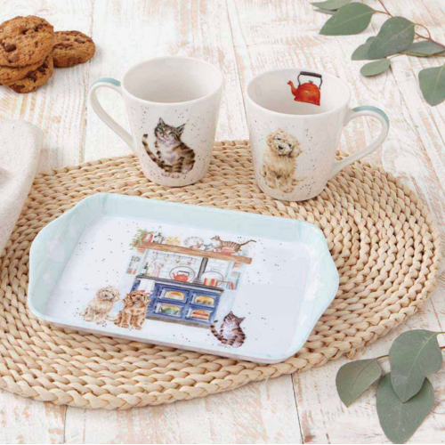 Wrendale Wrendale Mugs and Tray Set Country Kitchen