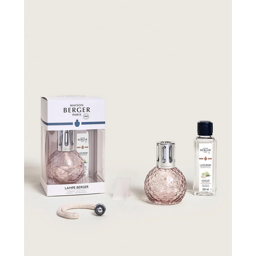 Lampe Berger Lampe Berger Disco Pink Gift Set + 250 ml Black Angelica