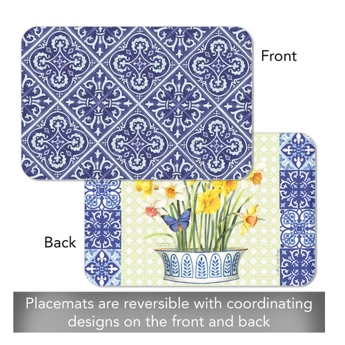 CounterArt Placemat Reversible Daffodil Retreat