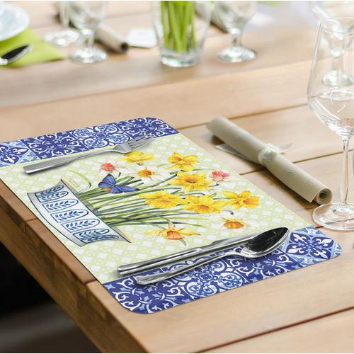 CounterArt Placemat Reversible Daffodil Retreat