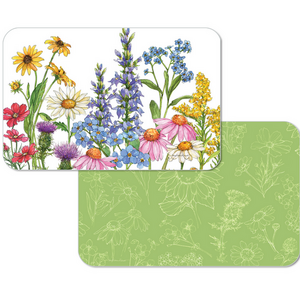 CounterArt Placemat Reversible Wildflower Guide
