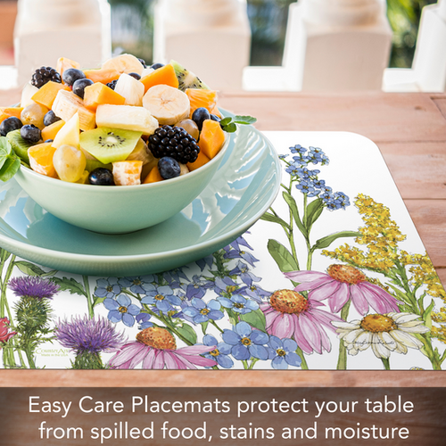 CounterArt Placemat Reversible Wildflower Guide