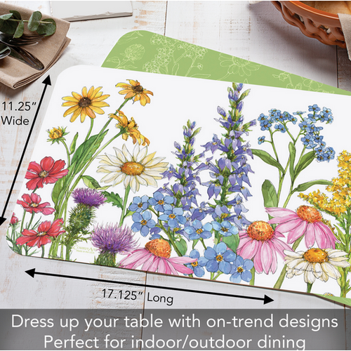 CounterArt Placemat Reversible Wildflower Guide