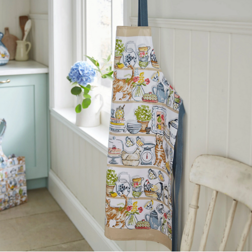 Ulster Weavers Apron Wipeable Pantry Cats