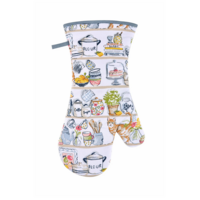 Oven Mitt Set Pantry Cats