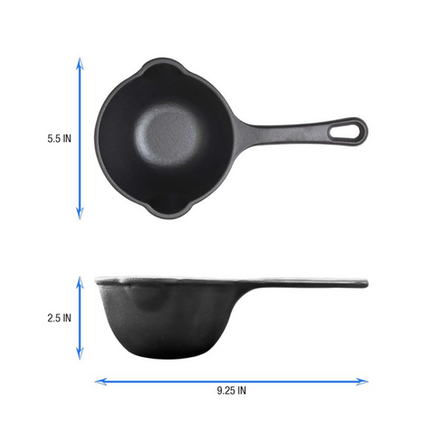 Victoria Cast Iron Mini Saucepan 0.4L Victoria