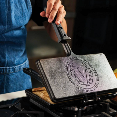 Victoria Cast Iron Panini Press Victoria