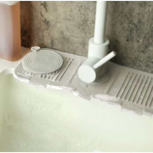 Danesco Faucet Splash Guard Silicone White