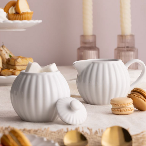Price & Kensington Luxe Cream and Sugar Set White