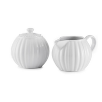 Luxe Cream and Sugar Set White