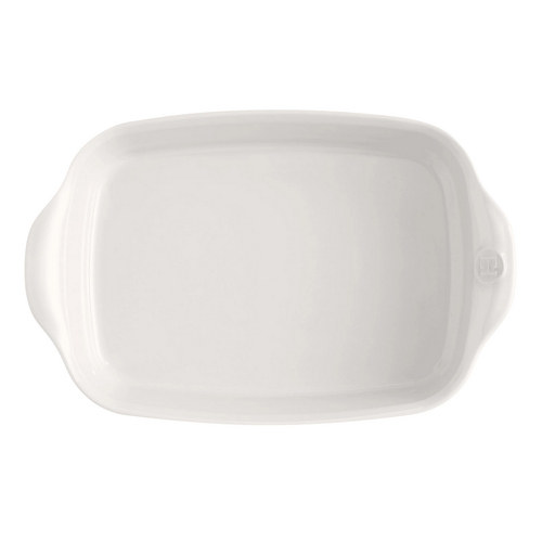 Emile Henry Emile Henry Medium Rectangular Baker Farine White