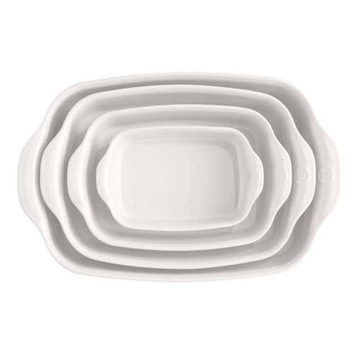 Emile Henry Emile Henry Medium Rectangular Baker Farine White