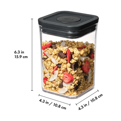 OXO OXO POP Black Small Square Short 1L