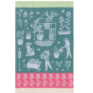 Now Designs Tea Towel Jacquard Green Thumb