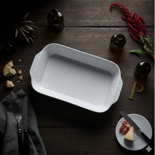 Pillivuyt Plisse Deep Rectangular Roaster 12 x 8 Inch