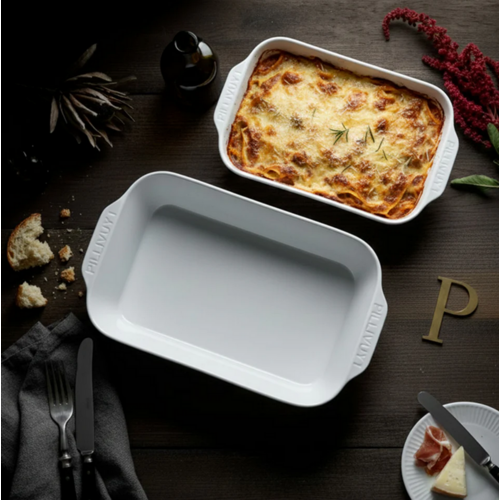 Pillivuyt Plisse Deep Rectangular Roaster 12 x 8 Inch