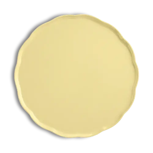 Emile Henry Emile Henry Madeleine Round Serving Platter French Vanilla