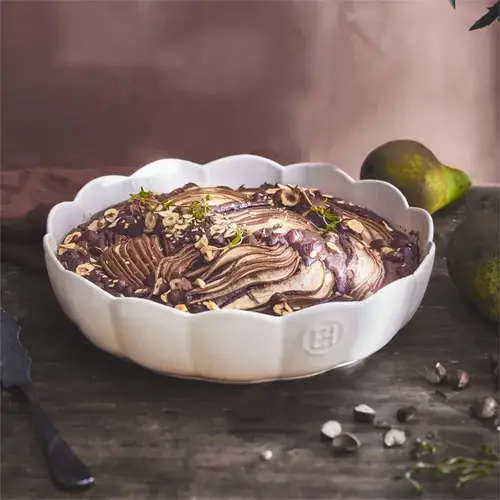 Emile Henry Emile Henry Madeleine Round Dish French Vanilla