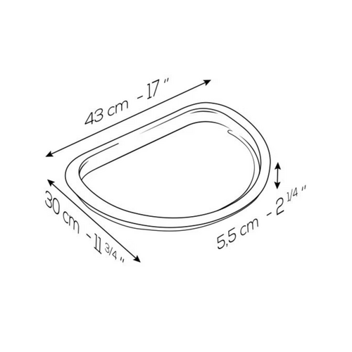 Peugeot Grill To Table Half-Moon Plancha 17 Inch